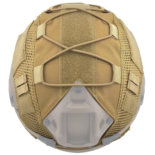 Taktischer Helmüberzug, Hochwertiger 1000D Oxford-Stoff, FAST Airsoft-Helmüberzug, Airsoft-Helmzubehör, In Größe M/L für Airsoft-Paintball-Helm von WJHHTAC