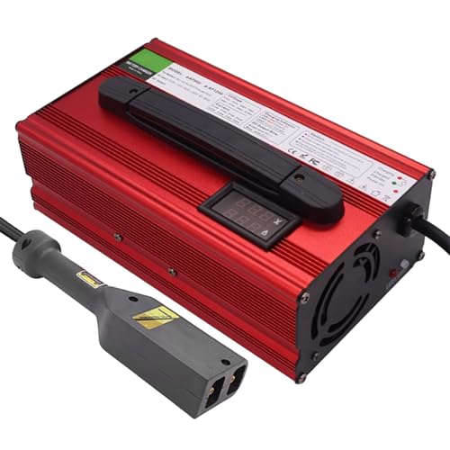 WJIANY 36 Volt Golfwagen Batterieladegerät für EZGO TXT, 36V 18 A Ersatz für Club Car Golf Ladegerät Erhaltungsladegerät mit LED Anzeige,A von WJIANY