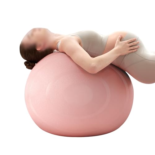 WJIHUYU Schwangerschafts-Übungsball, mehrere Größen, Yoga-Ball, Rutschfester und platzsicherer Geburtsball, Fitnessball mit Schnellpumpe, Balance-Ballstuhl für Stabilität von WJIHUYU