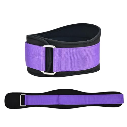 WJLYDM 1 Stücke Sport Gewichthebergürtel for Männer Frauen Gewichtheben Core Lower Back Support Workout Taillengürtel for Fitness(Purple,S) von WJLYDM