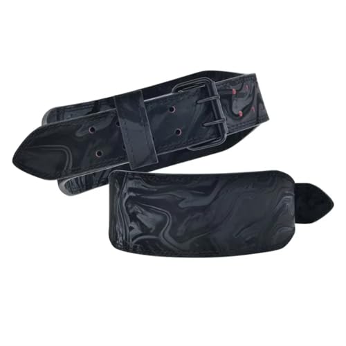 WJLYDM Fitness-Hüftgurt, Gewichtheben, Kreuzheben, Kniebeugen, Lendengurt, Krafttraining im Fitnessstudio, Rückenstützgürtel, Sport-Workout-Trainingsgürtel(Black,L(waist88-115cm)) von WJLYDM