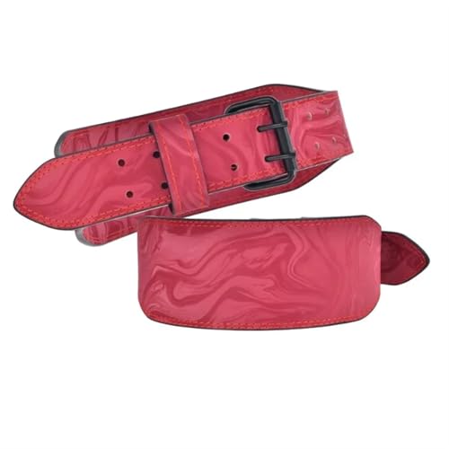 WJLYDM Fitness-Hüftgurt, Gewichtheben, Kreuzheben, Kniebeugen, Lendengurt, Krafttraining im Fitnessstudio, Rückenstützgürtel, Sport-Workout-Trainingsgürtel(Red,S(waist68-89cm)) von WJLYDM