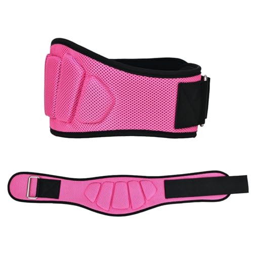 WJLYDM Gewichthebergürtel, Rückenstützgürtel for Männer, Taillenschutz, Fitnesstraining, Orthopädieschutz, Wirbelsäulen-Rückenstützgürtel(Pink,M) von WJLYDM