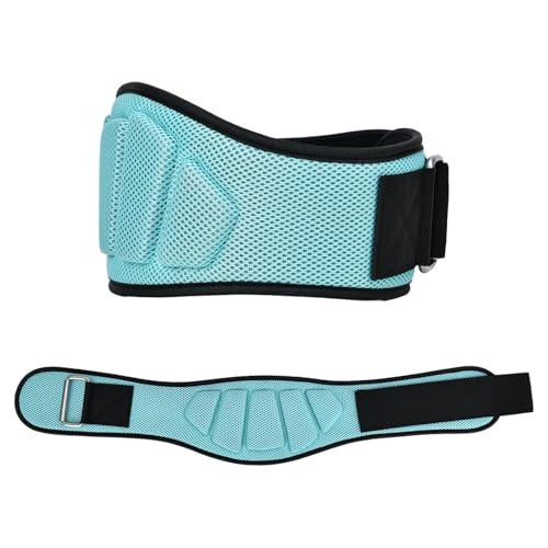 WJLYDM Gewichthebergürtel, Rückenstützgürtel for Männer, Taillenschutz, Fitnesstraining, Orthopädieschutz, Wirbelsäulen-Rückenstützgürtel(Sky Blue,S) von WJLYDM