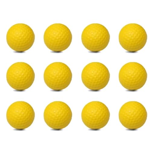 WJLYDM Golf-Schaumstoffball 12Pcs Golf Elastische Ball Training Praxis Hilfe Schaukel Sport Praxis Protable Einfache Bedienung Golf Bälle Schaum Bälle FüR Innen- Und AußEnbereich von WJLYDM