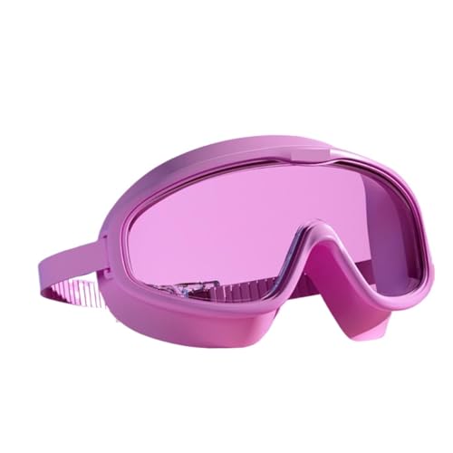 WJLYDM Schwimmbrille Schwimmbrille for Erwachsene, Antibeschlag, HD, großer Rahmen, Schwimmbrille, professionelle Anpassung, Stirnband, Wassersportbrille Zum Schwimmen Verwendet(Pink transparent) von WJLYDM