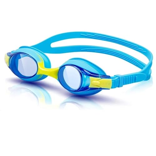 WJLYDM Schwimmbrillen Schwimmbrille for Kinder und Jugendliche, Antibeschlag-UV-Schutz, klare Sicht, kein Auslaufen, schnell verstellbarer Riemen(Dark Blue) von WJLYDM