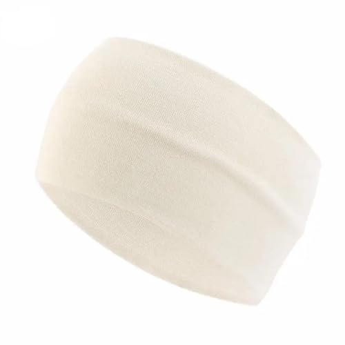 WJLYDM Sport Stirnband Unisex Sport Yoga elastische verbreiterte Stirnband Haarspitze(White) von WJLYDM