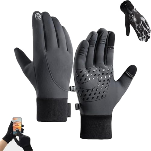 WJSXEQF Warme, Wind- und wasserdichte Winterhandschuhe, warme Handschuhe für Damen, mit Touchscreen-Fingern, warme Touchscreen-Handschuhe, hochwertige warme Handschuhe von WJSXEQF