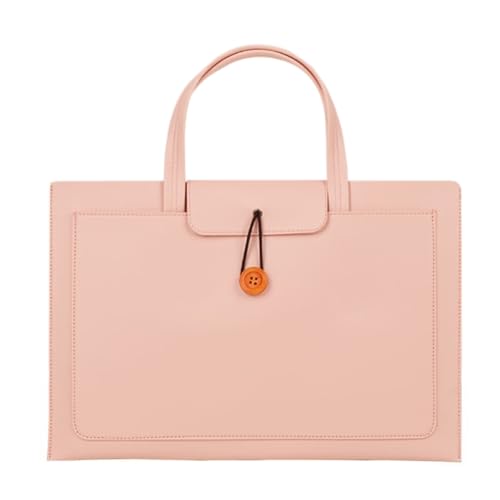 WJUHYGTF Laptoptasche Laptophülle Laptoptasche, 13-14/15-16 Zoll Hülsenbeutel for Frauen Männer Zufällige Tragbare wasserdichte Handtasche PC Schutztasche,Rosa von WJUHYGTF