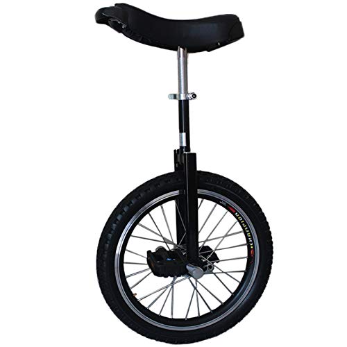 24 Zoll Einrad mit Griffen - Erwachsene/Schwere/Profis, Einrad mit großem Rad für den Außenbereich mit Fettreifen und verstellbarem Sattel (Color : Black) von WJYLM