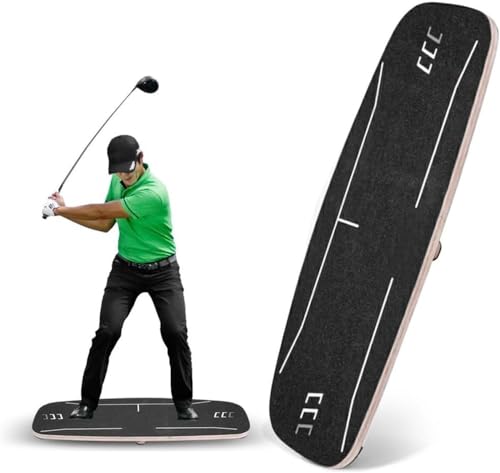 Golf Balance Board Trainingshilfe mit Sprachaufforderungsfunktion, Golf Balance Rod Trainingsgerät, Golf Swing Druckplatte, Balance Putting, Chipping von WJYLM