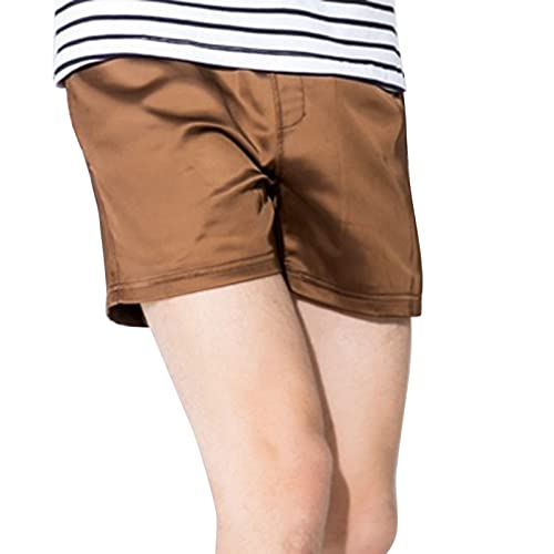 WKAYsIV Arbeitshosen männer Herren Cargohose Schwarz Hosen elastisches Band locker schnell trocknend lässig Sport Laufhose gerade Shorts Strand zu Hause Hose Hose Junge(Kaffee,3XL) von WKAYsIV