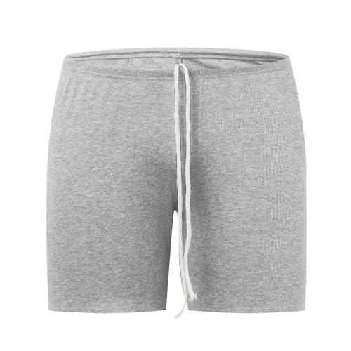 WKAYsIV Tennis Shorts Herren Kurz Urlaub, lässige -Minuten-Hose Shorts Herren Jack(Grey XXL) von WKAYsIV