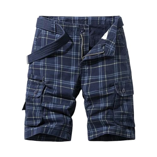 WLDMI Herren Shorts Frühlings -Männer Overalls Shorts Kleidung Sommer Lässige Reithose Strandhosen Overalls Shorts Herren-Dunkelblau-29 von WLDMI