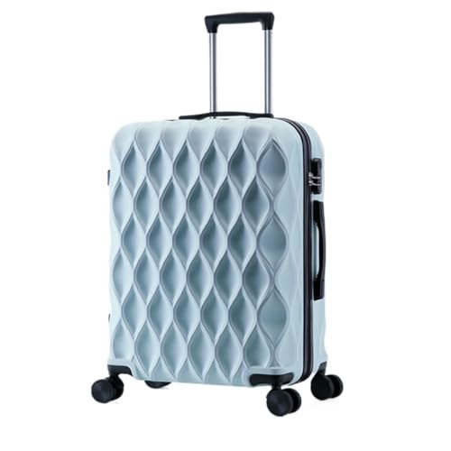 Koffer Gepäck Außenhandel Passwort Box Koffer Trolley Koffer Herren und Damen Universal Wheel Koffer Hartschalenkoffer(Blue,24in) von WLFKL