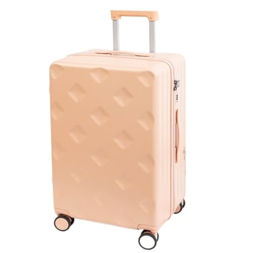 WLFKL Koffer Universeller Radkoffer, Herren- Und Damen-Trolley-Koffer 20 Zoll, Anti-Fall-Neuer Trockenkoffer-Koffer Hartschalenkoffer(Rosa,24) von WLFKL