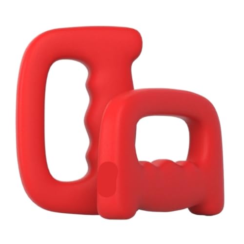 WLFKL dumm Boxen Hantel Jump Aerobic Air Strike Hand Grip D-typ Yaling Boxen Geschwindigkeit Training Ausdauer Fitness Krafttrainer(Red,2kg) von WLFKL