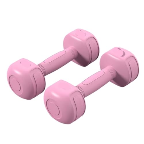 WLFKL dumm EIN Paar Schlanke Arm-Fitnessgeräte for Herren Und Damen, Heimsport, Universelle Yoga-Hanteln, Damen-Fitnessgeräte Krafttrainer(Pink,2KG) von WLFKL