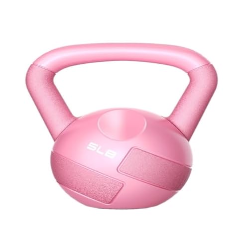 WLFKL dumm Fitnessgeräte Solide Kettlebell Haushalt Männer Und Frauen Fitness Lift Zement Kettlebell Hantel Krafttrainer(Pink,20lb) von WLFKL