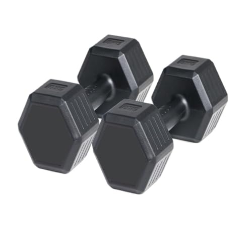 WLFKL dumm Gummierte Sechseckige Hanteln for Männer Und Frauen for Armmuskeltraining, Gymnastikübungen, Sechseckige Hanteln Krafttrainer(4kg) von WLFKL