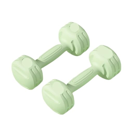 WLFKL dumm Hanteln for Frauen, Fitness-Heimgeräte, Integriertes Armmuskeltraining, Gummibeschichtete Kleine Hanteln for Jungen Krafttrainer(Green,10KG) von WLFKL