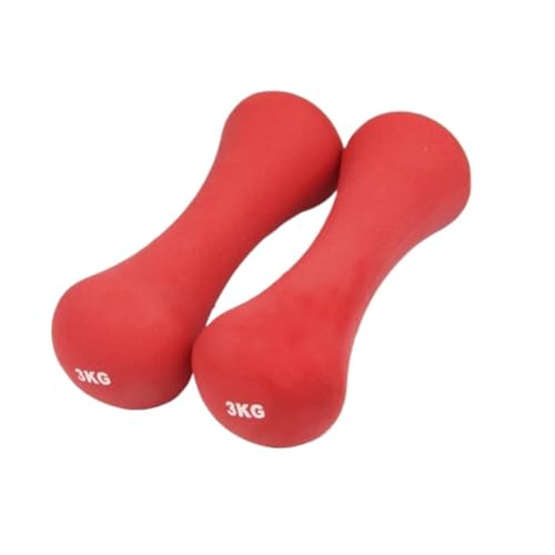 WLFKL dumm Heimfitnessgeräte Knochenhanteln for Frauen Sprungübungen Schlankheitsarme Yoga Fitnesshanteln Krafttrainer(Red,1.5kg) von WLFKL