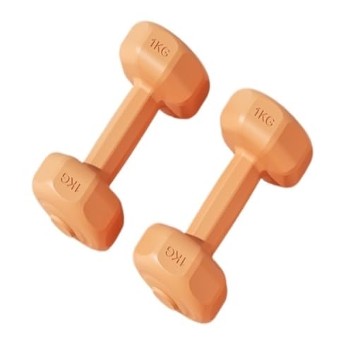 WLFKL dumm Kombi-Trainingsgeräte-Set, Heimausrüstung, Gummi, Damen-Fitnesstasche, Hanteln, Heimgebrauch for Männer Krafttrainer(Orange,6kgA) von WLFKL