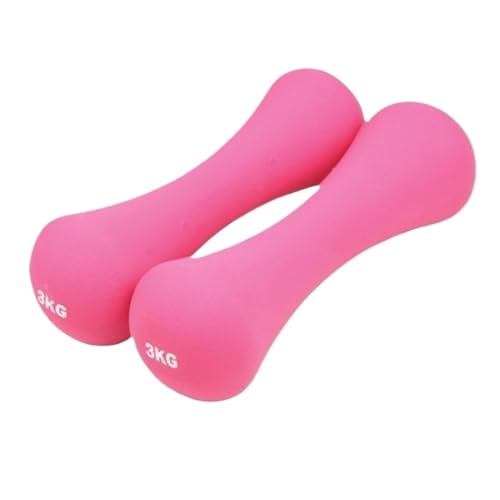 WLFKL dumm Mit Knochen mattierte Hanteln for Frauen for Abnehmen der Arme. EIN Paar kleine Hanteln for Sportformen der Arme, 2 kg, 1 kg Krafttrainer(6kg) von WLFKL