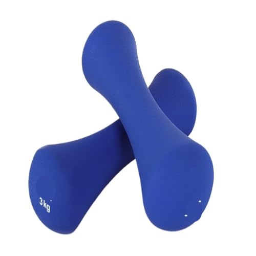 WLFKL dumm Olympische, Kunststoffbeschichtete Knochenhanteln for Mädchen, Kleine Asiatische Glocken, Heimfitness, Armtrainingsgeräte for Männer Krafttrainer(BlueA,4kg) von WLFKL