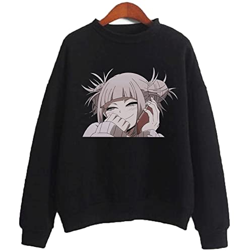 WLIN Heißer Anime My Hero Academia Japanischer Anime Toga Himiko Manga Bedruckte Herren-Hoodie-Sweatshirts von WLIN