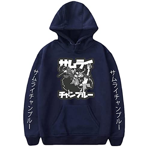 WLIN Manga Samurai Champloo Hoodie Long Sleeve Pullover Women Men Tracksuit Harajuku Streetwear Japanese Anime Clothes Plus Size von WLIN