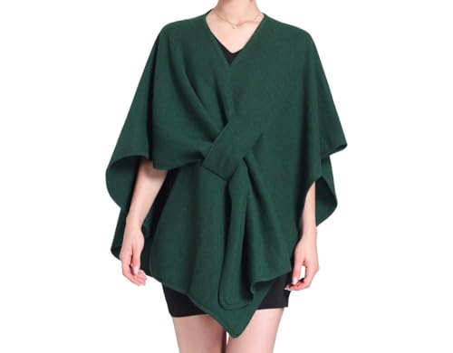 WLLDDDIU Damen Cape Poncho aus Wollmischung,eleganter,Schlichter Poncho Umhang,Schal,Vintage Pullover,Schal,Wickeljacke,Strickjacken mit offener Vorderseite, Decke,Mantel,Geschenk für Frauen,grün WLLDDDIU Damen Cape Poncho aus Wollmischung,eleganter,Schlichter Poncho Umhang,Schal,Vintage Pullover,Schal,Wickeljacke,Strickjacken mit offener Vorderseite, Decke,Mantel,Geschenk für Frauen,grün von WLLDDDIU