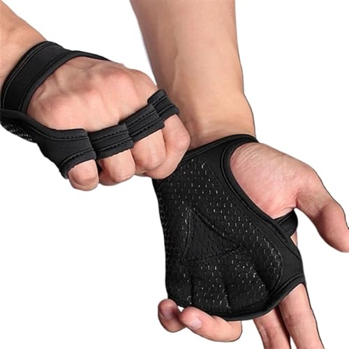 WLTYSM Cushion Grip Hand Palm Protector Gym Fitness Handschuhe Bodybuilding Workout Power Gewichtheben Training Handschuhe Hantel Griffe Pads Sport Handschuh (Color : L) von WLTYSM