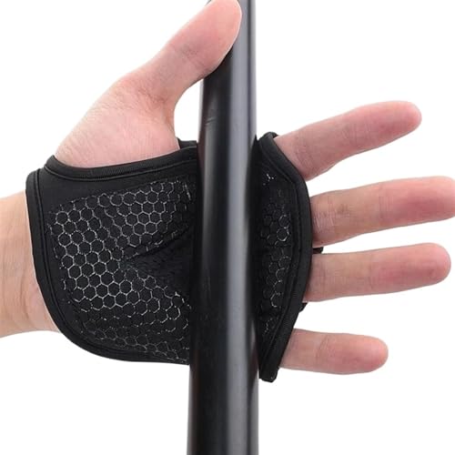 WLTYSM Cushion Grip Hand Palm Protector Gym Fitness Handschuhe Bodybuilding Workout Power Gewichtheben Trainingshandschuhe Hantel Griffe Pads (Color : XL) von WLTYSM