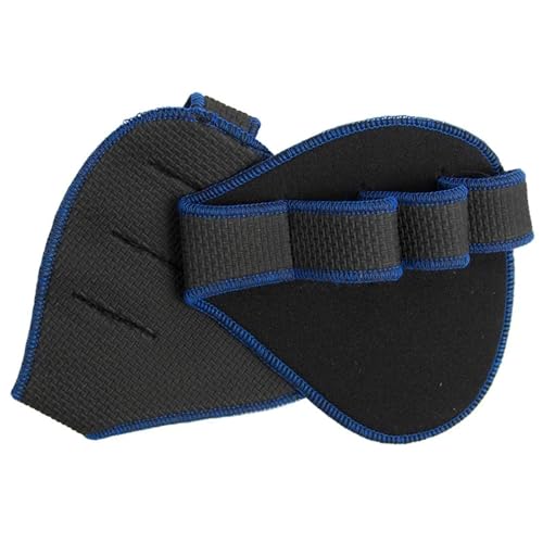 WLTYSM Cushion Grip Hand Palm Protector Gym Fitness Handschuhe Halb Finger Heben Palm Hantel Griffe Pads Gewichtheben Training Handschuh Gym Workout (Color : Blue) von WLTYSM