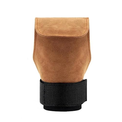 WLTYSM Cushion Grip Handflächengriffpolster, leichte Gewichtheberhandschuhe, wasserdichter Handschutz, nützliche Reck-Push-up-Handschuhe (Color : Brown) von WLTYSM