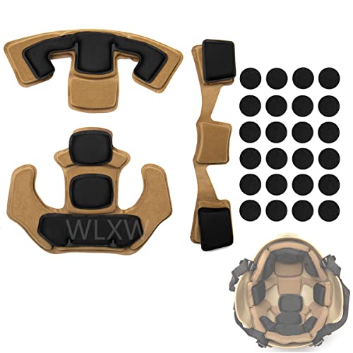 WLXW Memory Foam Tactical Pad Ersatz Airsoft Helm Pads 33PCS/Set Cushion Liners Protective Mat Für ACH, Mich, Fast Helm,Tan WLXW Memory Foam Tactical Pad Ersatz Airsoft Helm Pads 33PCS/Set Cushion Liners Protective Mat Für ACH, Mich, Fast Helm,Tan von WLXW