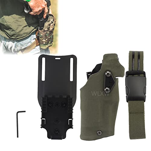 WLXW Mode Heißer Männer Taktische Gürtel 125Cm*3.8Cm Metall Schnellverschluss Schnalle & Taktische Airsoft Holster Für G17/22 Surefire X300U Mit Automatischen Verriegelungssystem,Od2 WLXW Mode Heißer Männer Taktische Gürtel 125Cm*3.8Cm Metall Schnellverschluss Schnalle & Taktische Airsoft Holster Für G17/22 Surefire X300U Mit Automatischen Verriegelungssystem,Od2 von WLXW