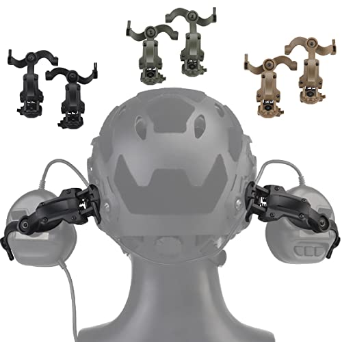 WLXW Taktischer Helm Ops Core ARC & Team Wendym-LOK Schienenadapter, Aufhängung Kopfhörerhalterung Zubehör Headset Ohrenschützer Unterstützung Für Pickup Earmor Ptt Helm Aux Protection,Schwarz WLXW Taktischer Helm Ops Core ARC & Team Wendym-LOK Schienenadapter, Aufhängung Kopfhörerhalterung Zubehör Headset Ohrenschützer Unterstützung Für Pickup Earmor Ptt Helm Aux Protection,Schwarz von WLXW