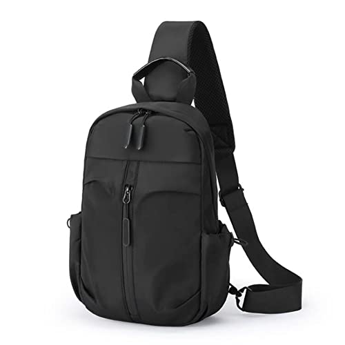 WMFASBAG Brusttasche für Herren, lässig, Reißverschluss, kleine Handtasche für Herren, mit Mehreren Taschen, verstellbare Schultergurte von WMFASBAG