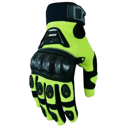 WMW WALI MOTO WEAR Fahrrad- und Motocross-Handschuhe MX MTB Downhill Freeride Langlebige, Flexible Materialien, luftdurchlässige Mesh-Einsätze Motorradhandschuhe Herren (Green, L) von WMW WALI MOTO WEAR