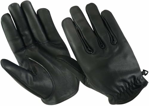 WMW WALI MOTO WEAR Motorrad Handschuhe Herren Chopper,Motorradhandschuhe,Motorradhandschuhe Leder Retro Old Handschuhe Vintage Retro Handschuhe Motorrad Custom Leder Handschuhe (Black, S) von WMW WALI MOTO WEAR