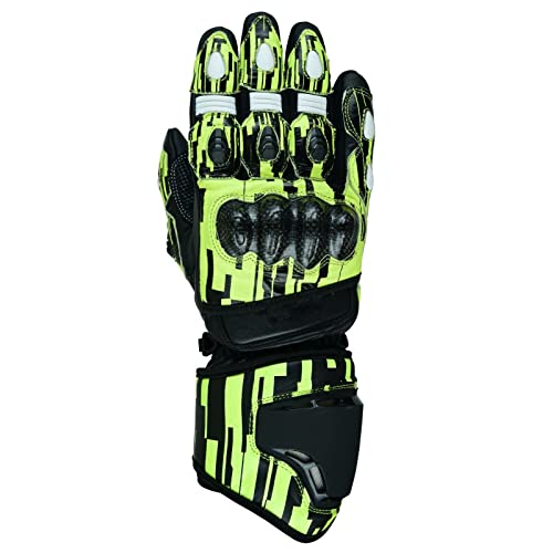 WMW WALI MOTO WEAR Motorrad Handschuhe Herren Motorrad Sommer Handschuhe Biker Sportlich Handschuhe Sommer Handschuhe (Green, XL) von WMW WALI MOTO WEAR