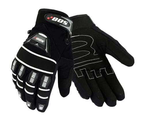 WMW WALI MOTO WEAR Motorradhandschuhe Fahrrad Sport Gloves Sommer Motorrad Handschuhe Vollfinger Fahrradhandschuhe Männer Kompatibel MTB Handschuhe für Herren Damen (Black, 2XL) von WMW WALI MOTO WEAR