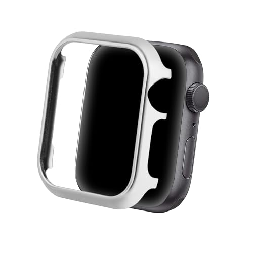 Metall Gehäuse Silber Kompatibel mit Apple Watch 6 Hülle 40mm, Frauen Uhr Zubehör Schutz Stoßfest Schutzhülle Aluminium Glitzer Bumper Case Uhrenetui Kompatibel mit Apple Watch 40mm Series SE/6/5/4 Metall Gehäuse Silber Kompatibel mit Apple Watch 6 Hülle 40mm, Frauen Uhr Zubehör Schutz Stoßfest Schutzhülle Aluminium Glitzer Bumper Case Uhrenetui Kompatibel mit Apple Watch 40mm Series SE/6/5/4 von WNHTFAC