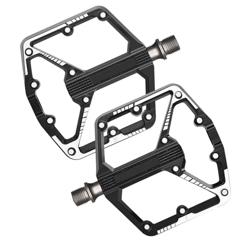 Mountainbike Pedale Aus Aluminiumlegierung Doppellager rutschfeste Fahrradpedale Breite Flache Fahrradpedale Langlebig von WNXGNHO