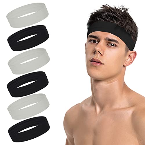 Männer Sport Stirnband, No-Slip Stirnband, Frauen Yoga Stirnband, Radfahren, Joggen, Fitness, Feuchtigkeitsaufnahme und Schweiß ableitendes Stirnband Männer Sport Stirnband, No-Slip Stirnband, Frauen Yoga Stirnband, Radfahren, Joggen, Fitness, Feuchtigkeitsaufnahme und Schweiß ableitendes Stirnband von WNXXCD
