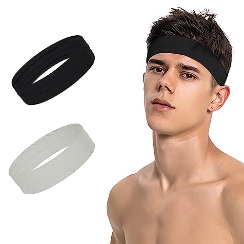 Männer Sport Stirnband, No-Slip Stirnband, Frauen Yoga Stirnband, Radfahren, Joggen, Fitness, Feuchtigkeitsaufnahme und Schweiß ableitendes Stirnband Männer Sport Stirnband, No-Slip Stirnband, Frauen Yoga Stirnband, Radfahren, Joggen, Fitness, Feuchtigkeitsaufnahme und Schweiß ableitendes Stirnband von WNXXCD