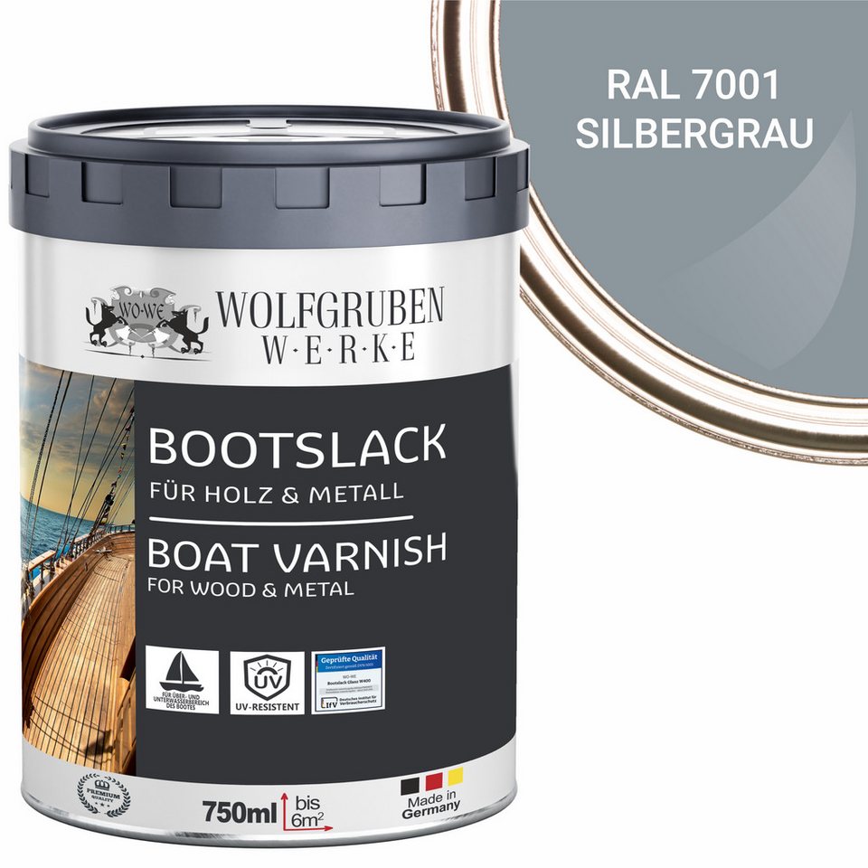 WO-WE Lack Bootslack Schiffslack Parkettlack Yachtlack W400, 0,75-5L, Seidenglänzend, Lösemittelbasis WO-WE Lack Bootslack Schiffslack Parkettlack Yachtlack W400, 0,75-5L, Seidenglänzend, Lösemittelbasis von WO-WE